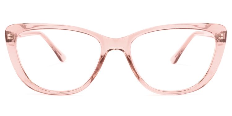 Qamar Rosa Klar Cateye Brille