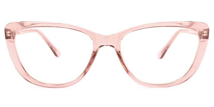 Qamar Rosa Klar Cateye Brille
