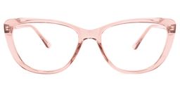 Qamar Rosa Klar Cateye Brille0