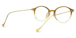 Malvina Dunkelgelb Rund Brille2