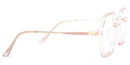 Tanner Hellrosa Klar Geometrisch Brille3