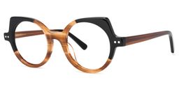 Gilbert Braun Schwarz Cat Eye Brille1