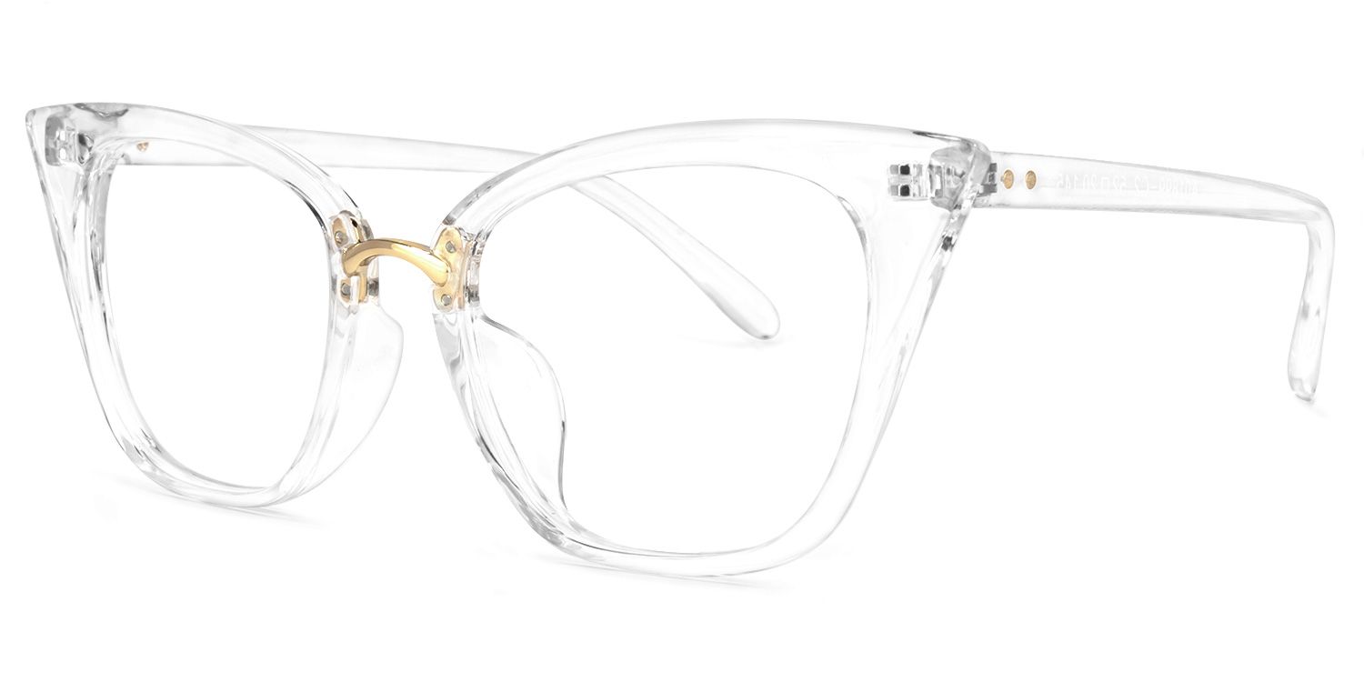 Chandrika Klarklar Cat Eye Brille1