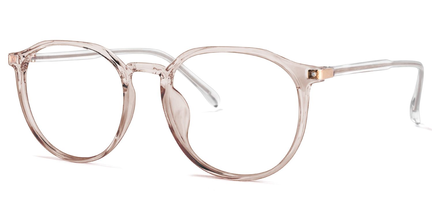 Zehra Braune Klar Runde Brille1