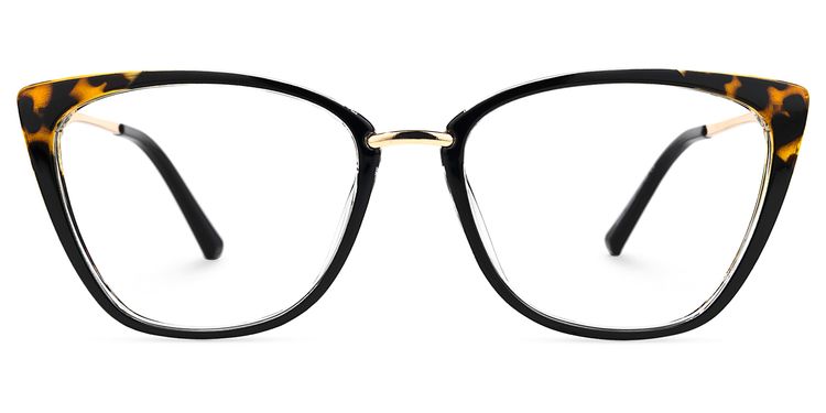 Christy Gelb-Tortoise Cateye Brille
