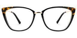 Christy Gelb-Tortoise Cateye Brille0