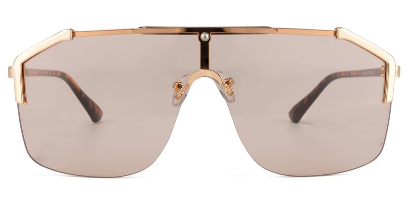 Ashbur Gold-Braun Geometrisch Sonnenbrille