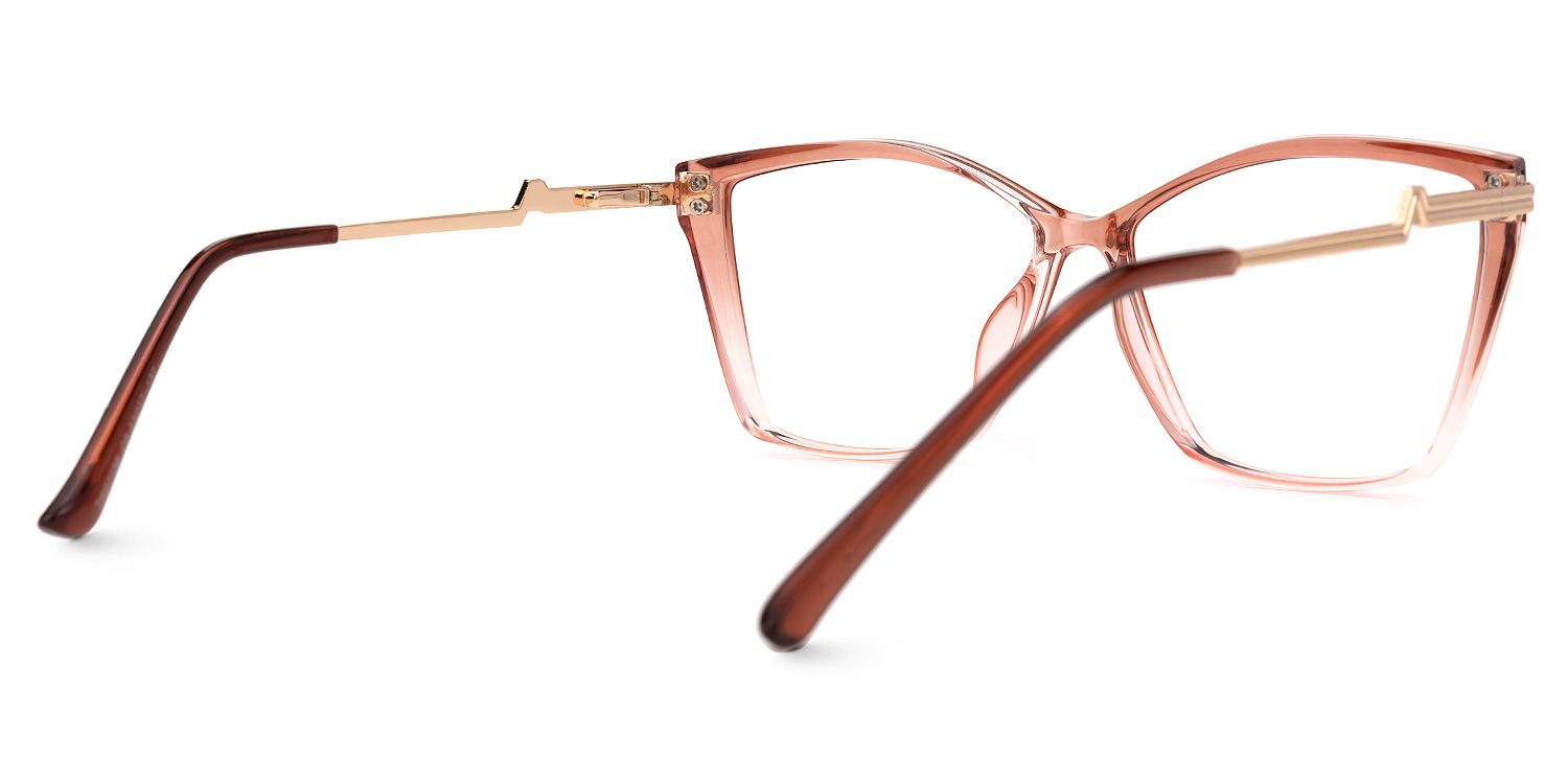 Gannon Orange Quadratisch Brille3