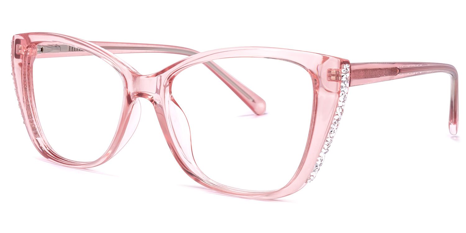 Yoselin Rosa Klar Cateye Brille1