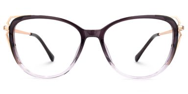 Constance Dunkellila Cateye Brille