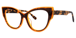 Sila Orange-Tortoise Cateye Brille1