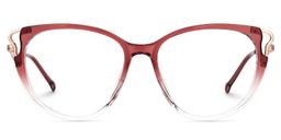 Chapman Rot Cateye Brille0