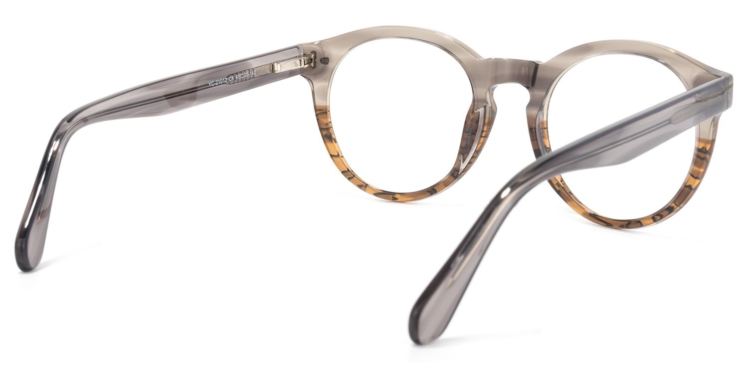 Ryleigh Grau Rund Vollrand  Brille4