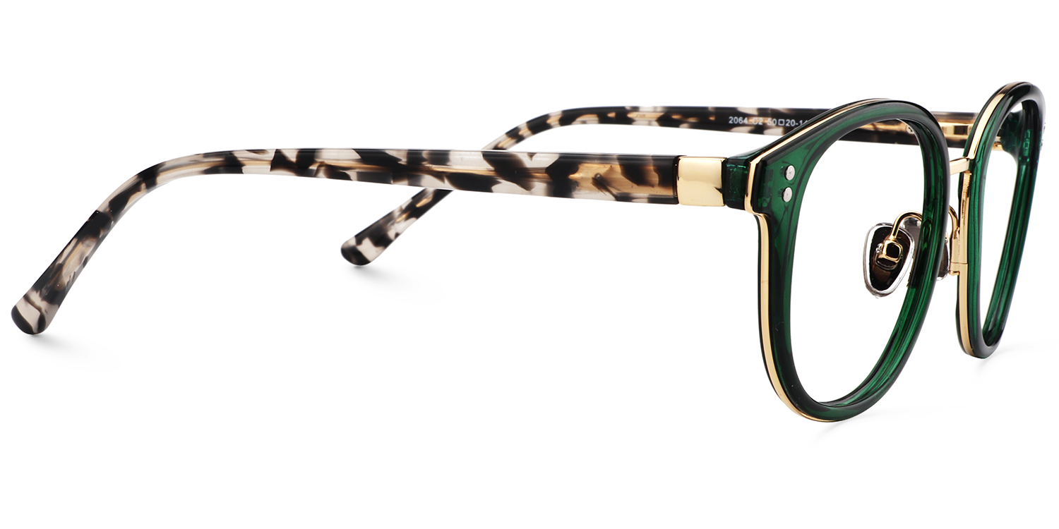 Matthew Grün Rund Brille3