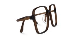 Quentrell Dunkelbraun Quadratisch Brille3