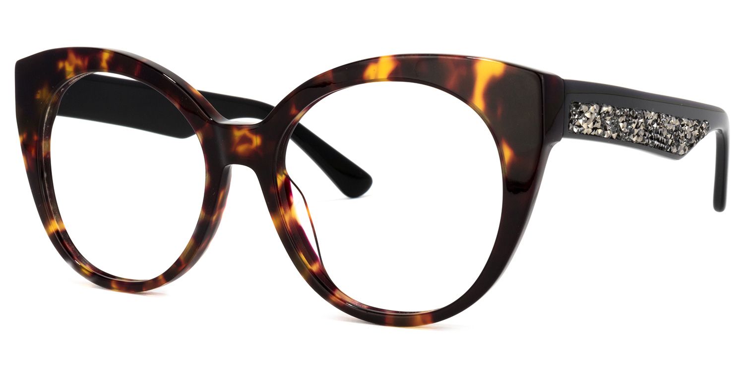 Yusuf Braun-Tortoise Cateye Brille1