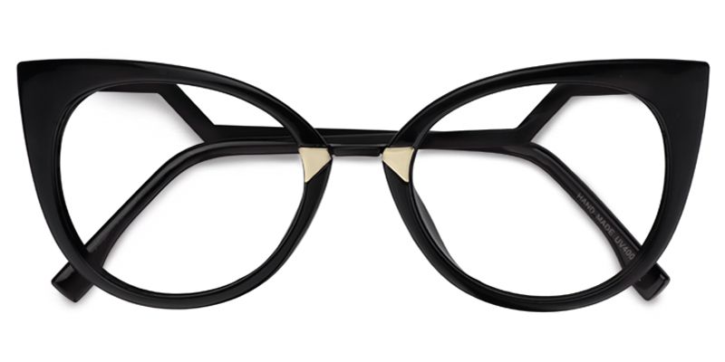 Jacqueline Schwarz Cat eye Brille5