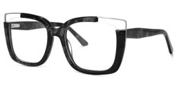 Dortch Schwarz Quadratisch Brille3