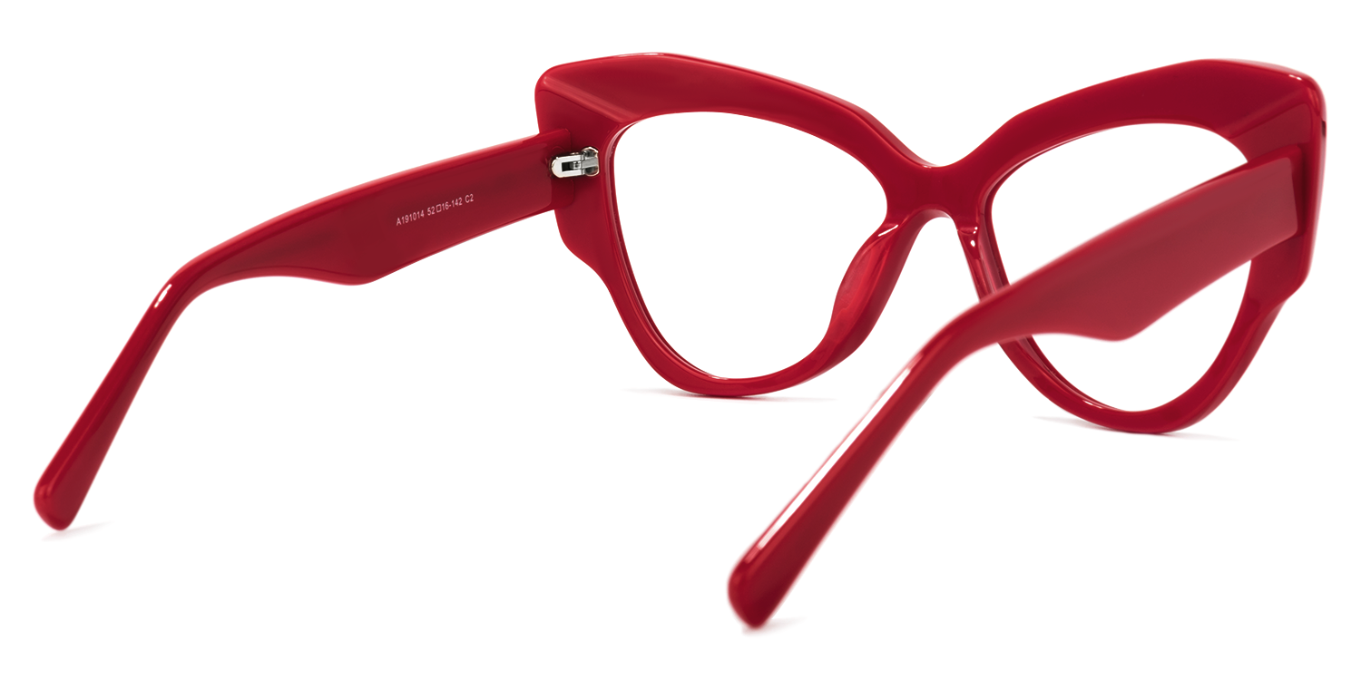 Keanu Rot Cateye Brille4