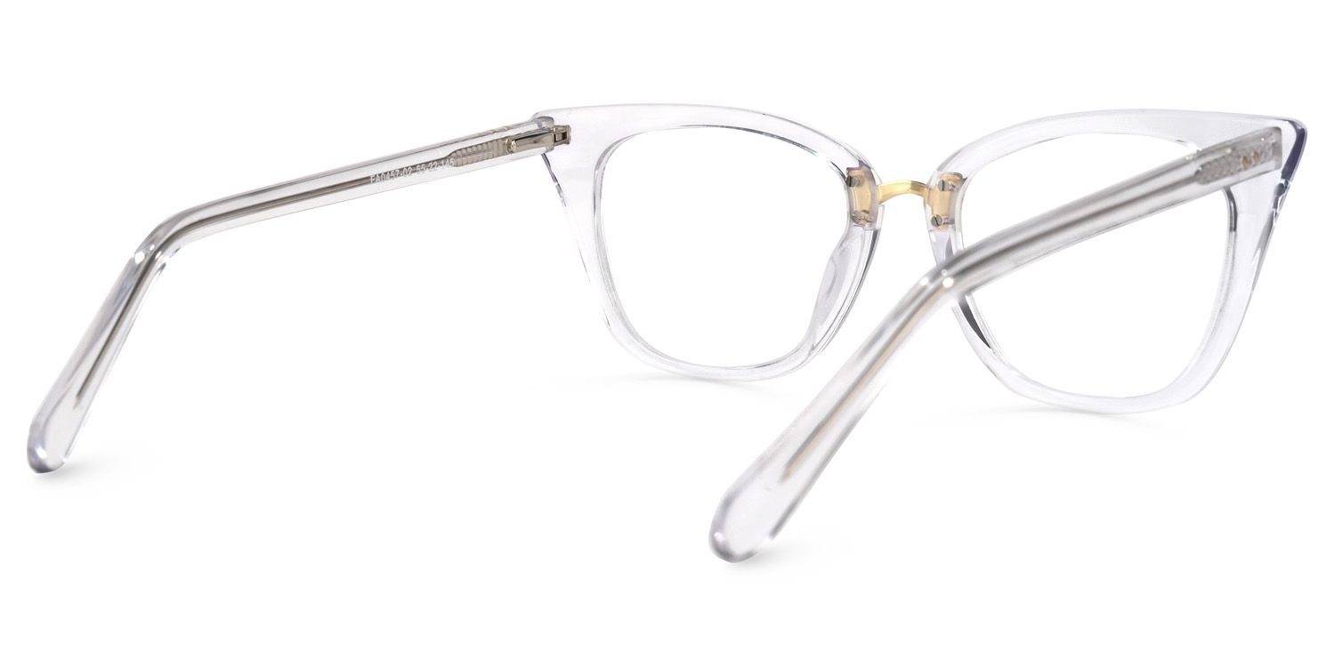 Martha Weiß Klar Cateye Brille3