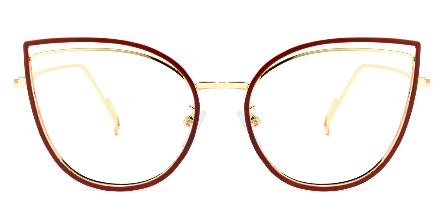 Mable Rote Cateye Brille0