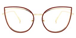 Mable Rote Cateye Brille0