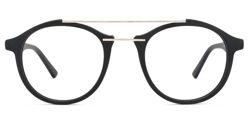 Lee Schwarze Pilot Brille0