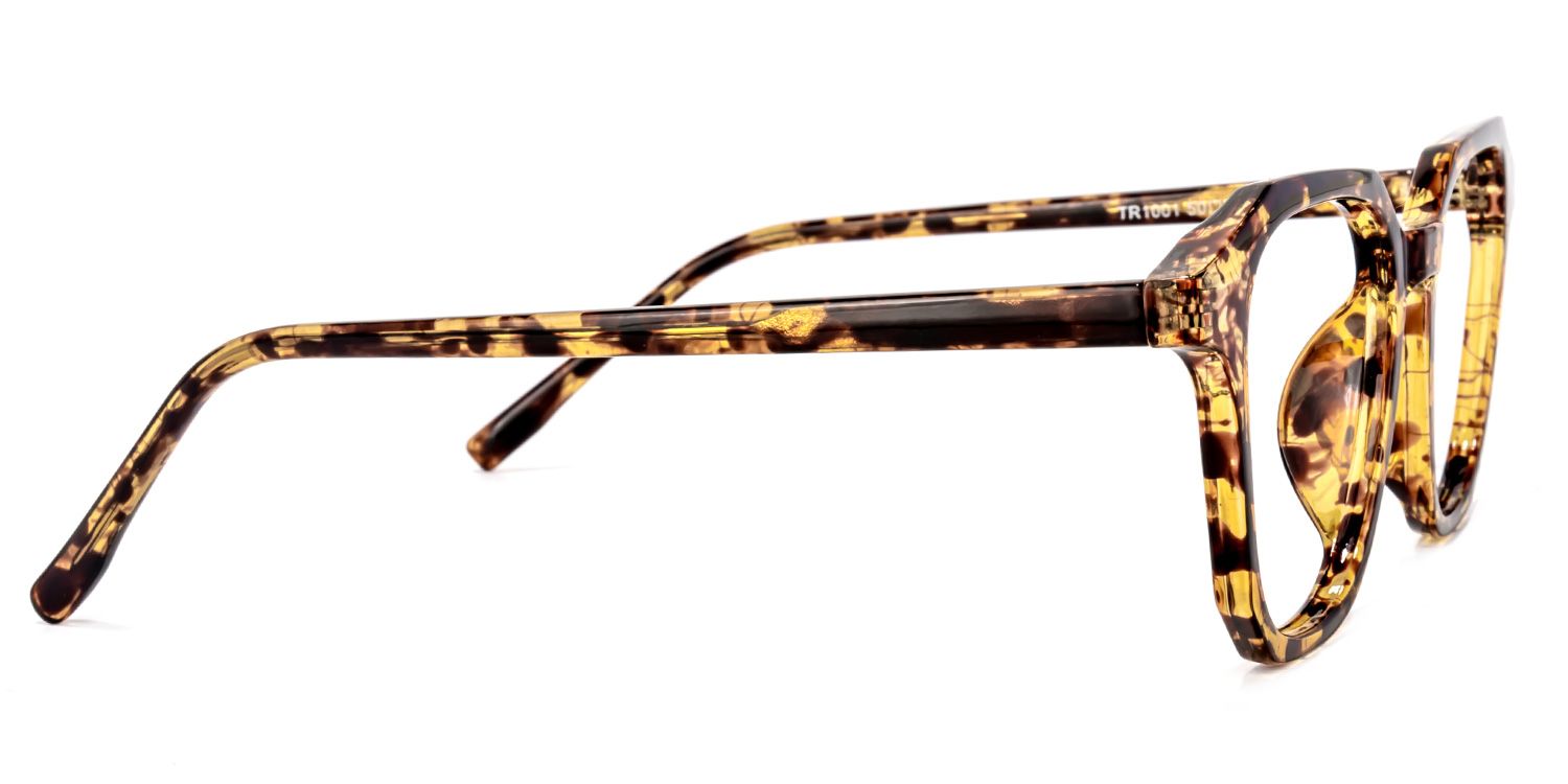 Preston Gelb-Tortoise Quadratisch Brille3
