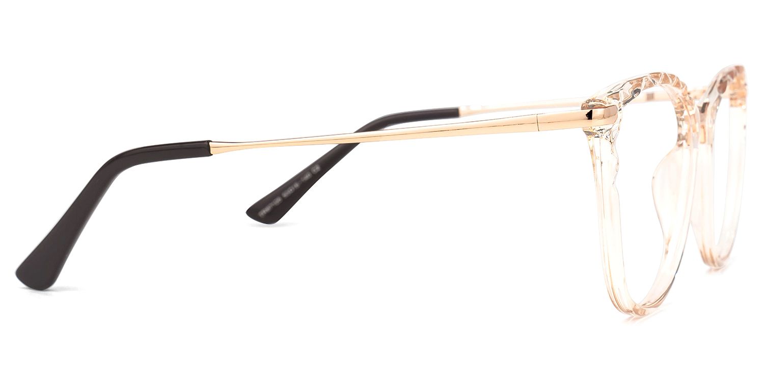 Vaughan Hellgelb-Gold Cateye Brille3