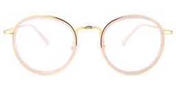 Yahya Rosa-Gold Rund Brille0