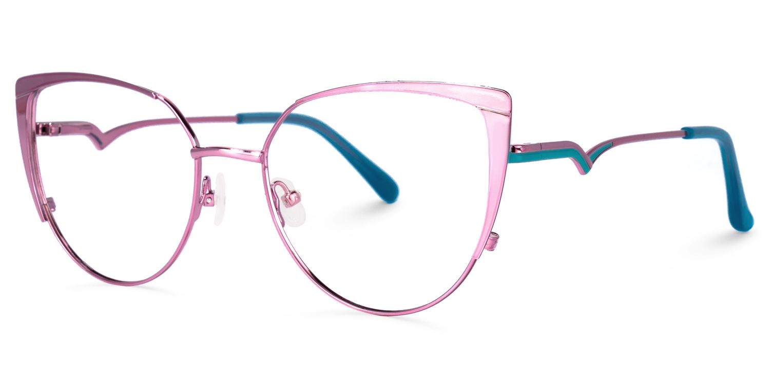 Jona Lila Blau Cateye Brille1