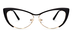 Ellen Schwarz Cat Eye Brillen0
