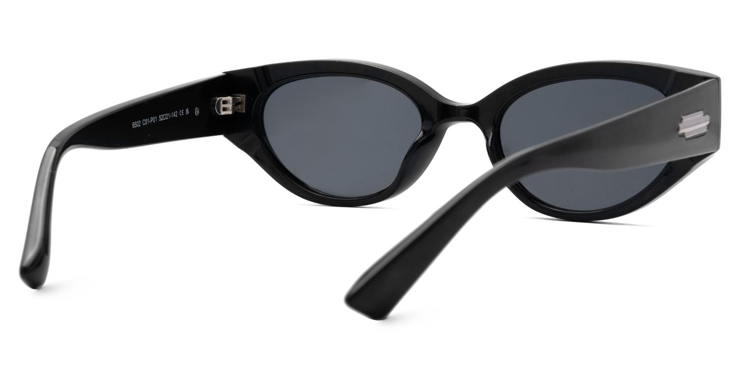Tobi Cat Eye Schwarz Sonnenbrille mit Sehstärke | ZEELOOL2