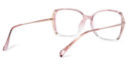Fulleord Rosa Klar Quadratisch Brille4