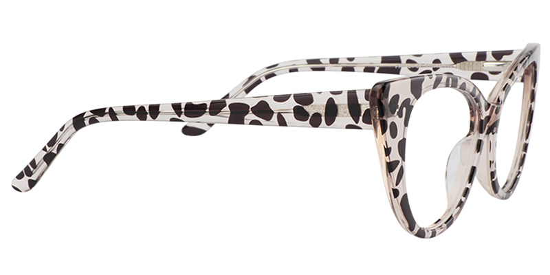 Cindy Schwarz Weiß Schildkröte Cat Eye Brille3