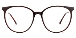 Babbage Dunkelbraun Rund Brille0