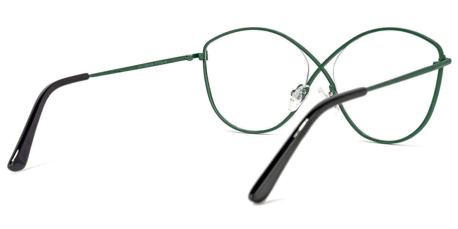 Garcia Grüne Geometrische Brille3