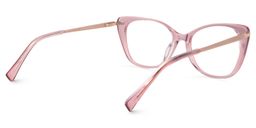 Chanda Rosa Klar Cateye Brille3