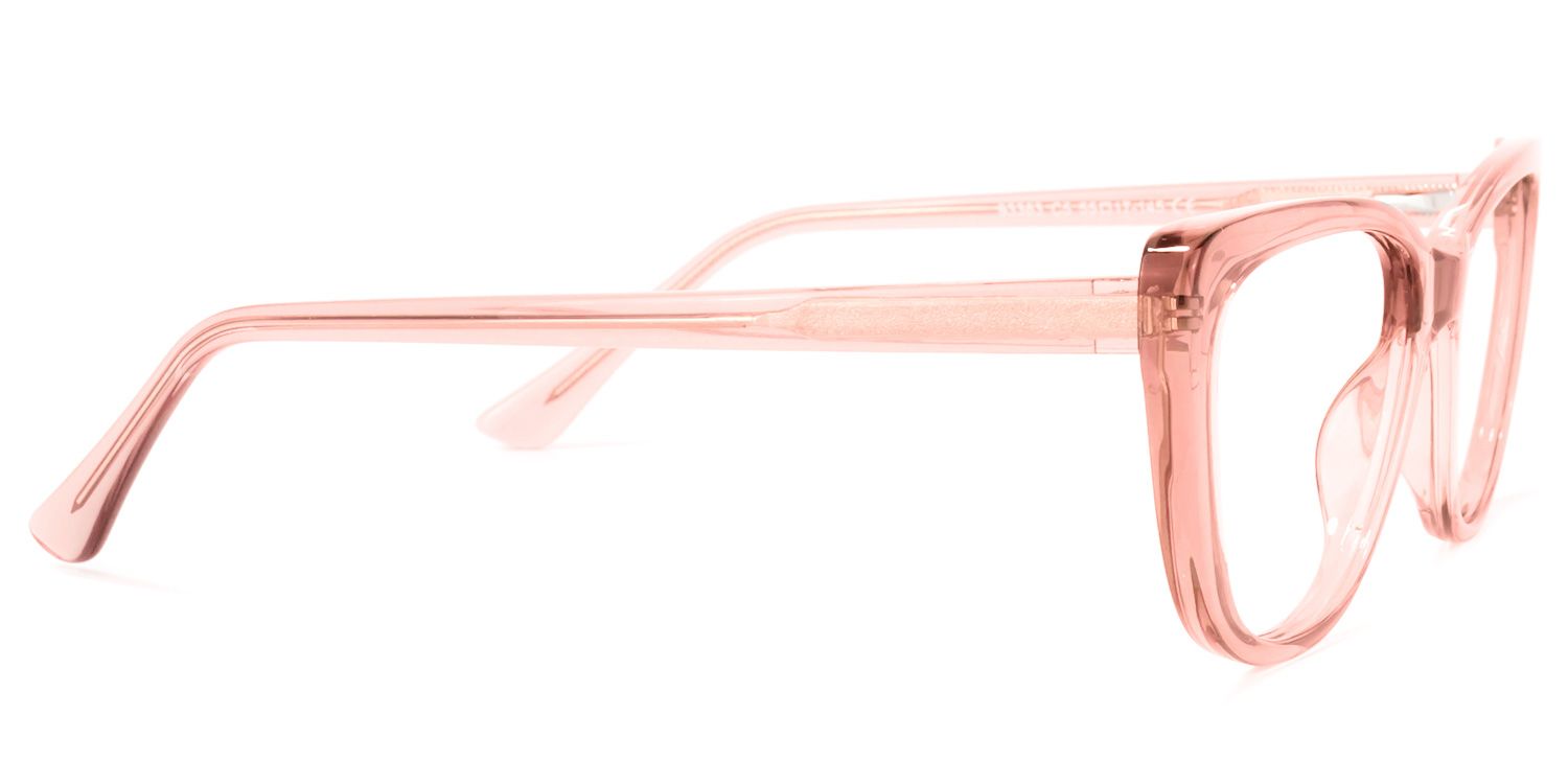 Qamar Rosa Klar Cateye Brille3
