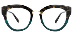 Ruthann Schwarze Tortoise Cateye Brille0