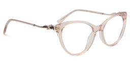 Calypso Rosa Klar Cateye Brille2