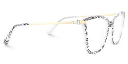 Stephens Schwarz-Weiß Cateye Brille4
