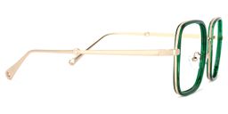 Jace klar Grün quadratische Brille3