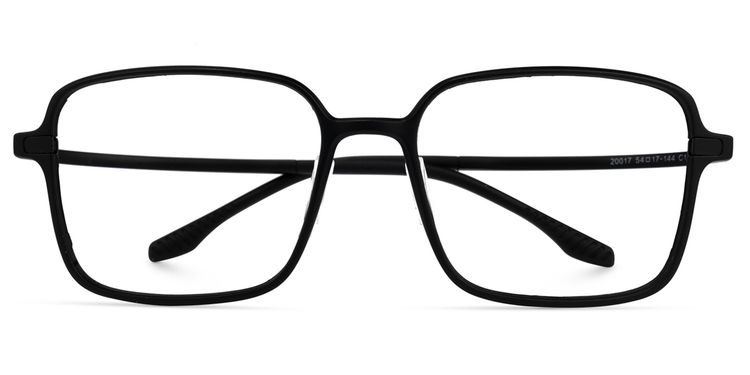 Quentrell Schwarz Quadratisch Brille