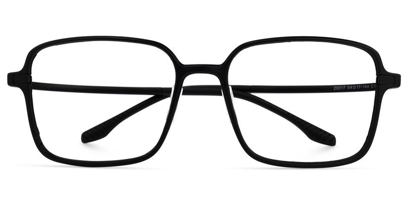 Quentrell Schwarz Quadratisch Brille