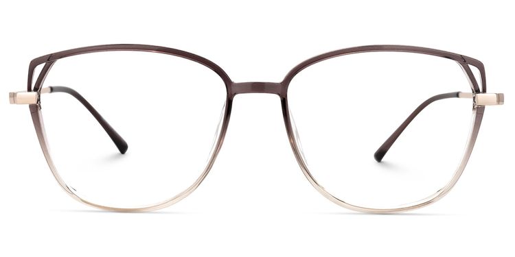 Haygood Braun Klar Cateye Brille