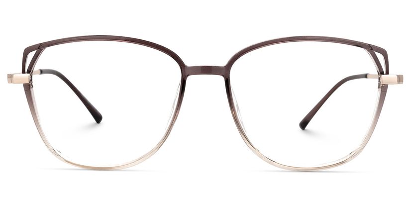 Haygood Braun Klar Cateye Brille