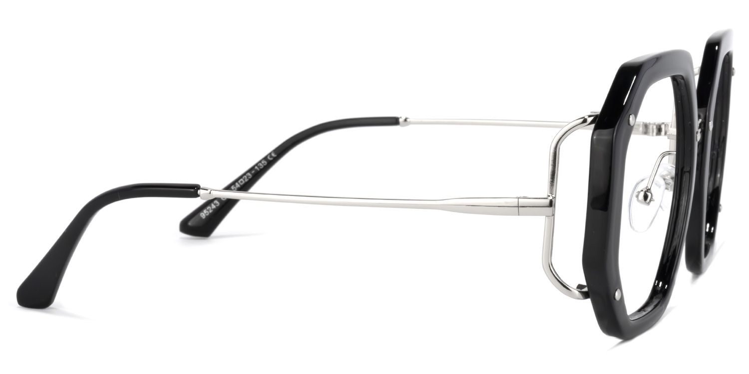 Bancroft Schwarz Geometrisch Brille3