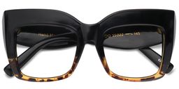 Alberta Schwarz Tortoise Cat eye Brille5