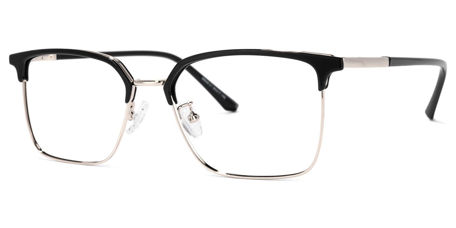 Gisela Schwarz Rechteckig Brille1